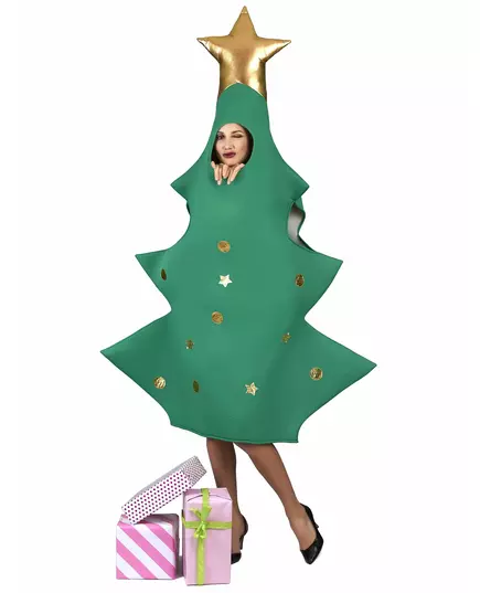 Adult 3D Christmas tree costume, image 2