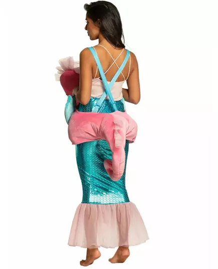Adult Pink Seahorse Mermaid Costume, image 2