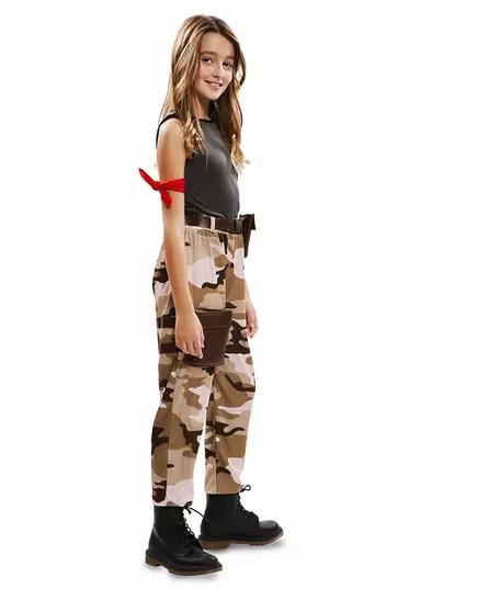 Girl's soldier costume, Size: 5-6 years(105-121 cm), image 2