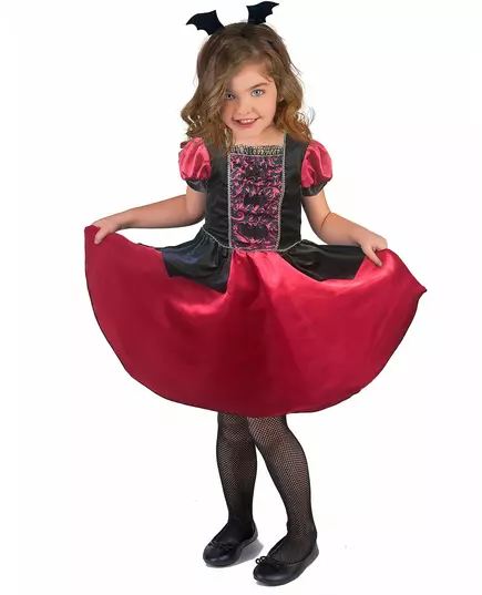 Girl's vampire bat costume, Size: 10-12 years(130-140 cm), image 2