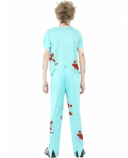 Barne Zombie Doctor Kostyme Halloween, Størrelse: 7–9 år (130/143 cm), bilde 2