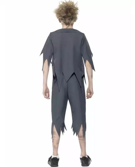 Zombie-skoleguttkostyme til gutter Halloween, Størrelse: 7–9 år (130/143 cm), bilde 2