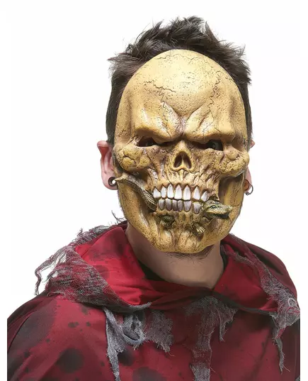 Adult Reptile-Eating Skeleton Latex Mask, image 2