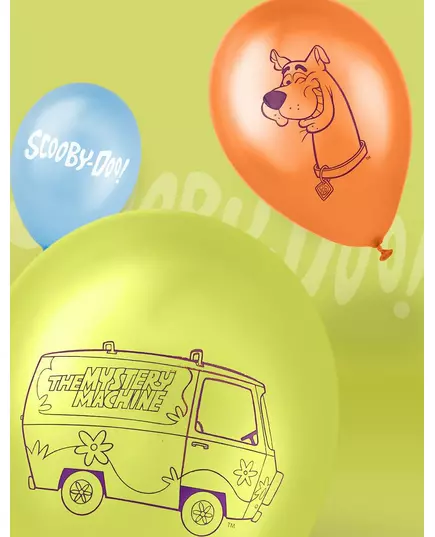 10 Scooby-Doo lateksballonger 25 x 32 cm, bilde 2