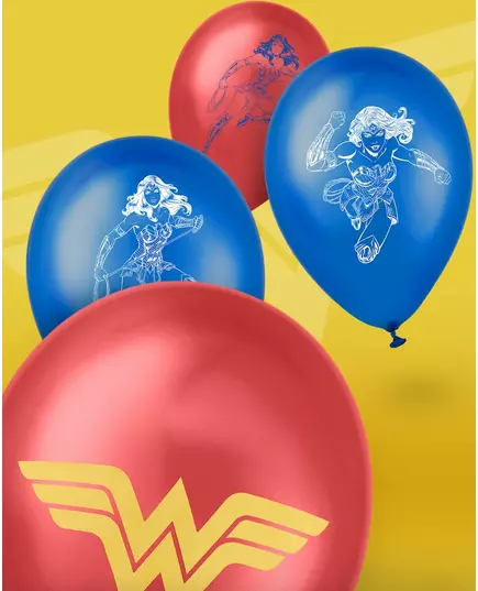 10 Wonder Woman latex balloons 25 x 32cm, image 2