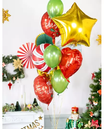 100 metalliske grønne ballonger 29 cm, bilde 2