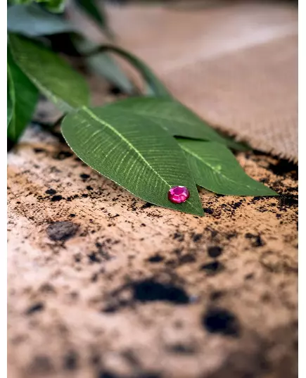 100 små runde fuchsia bordkonfetti 0,6 cm, bilde 2