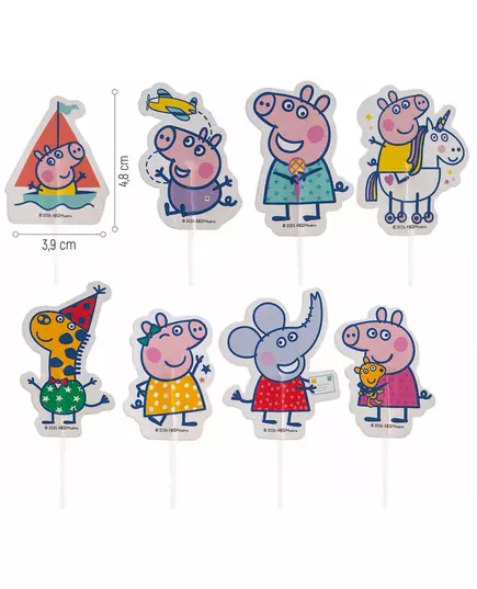 16 Peppa Gris papirkaketopper, bilde 2