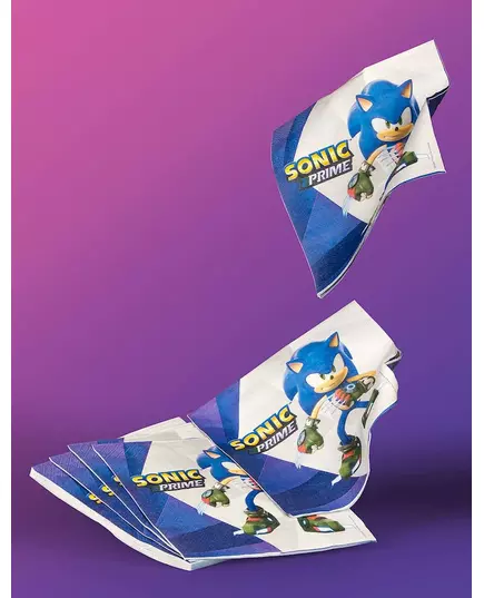 16 Sonic Prime-servietter 33x33 cm, bilde 2