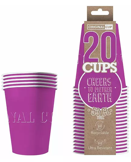20 lilla amerikanske kopper i resirkulerbar papp, 53 cl, bilde 2