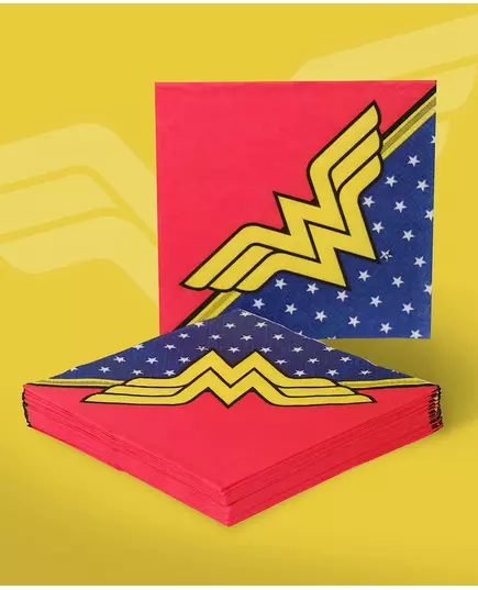 20 Wonder Woman papirservietter 33 x 33 cm, bilde 2