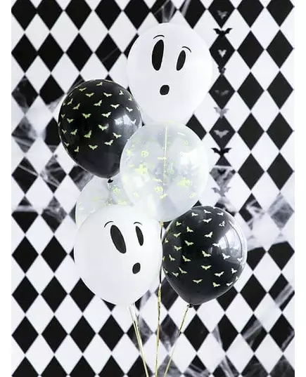 neon Halloween-latexballonger 27 cm, bilde 2