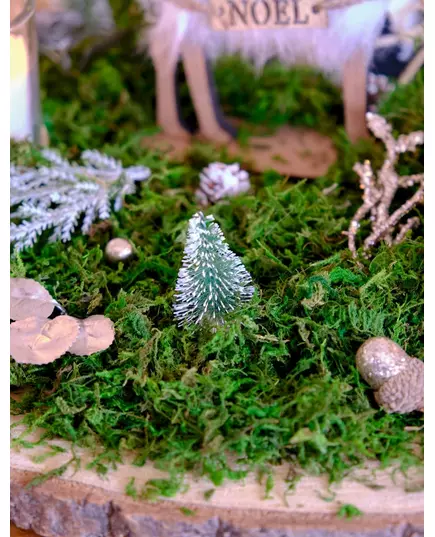 3 Small green artificial fir trees 5 cm, image 2