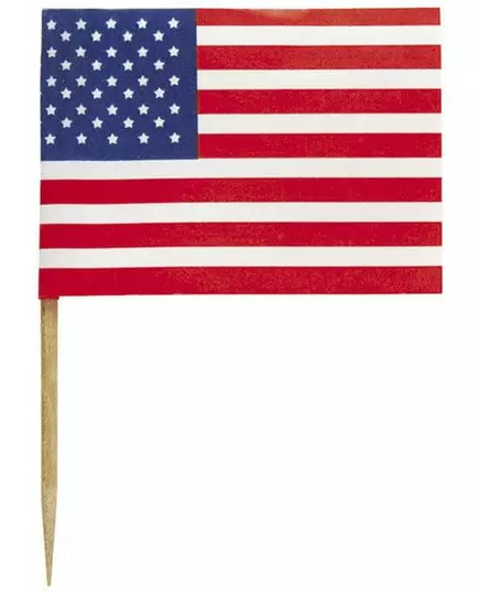 30 amerikanske flaggplukker 6 cm, bilde 2