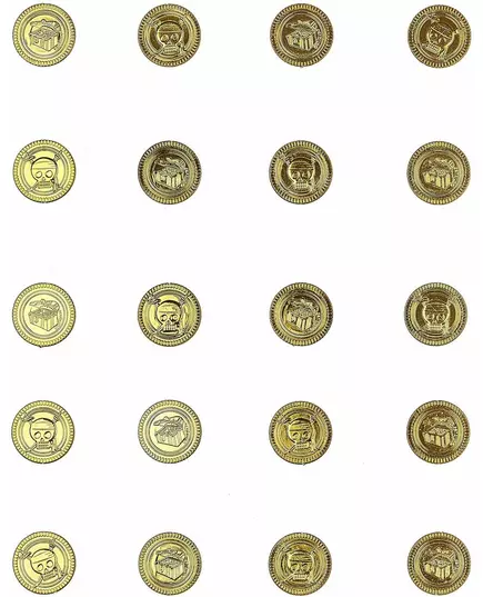 30 Gold Skull Coin, image 2