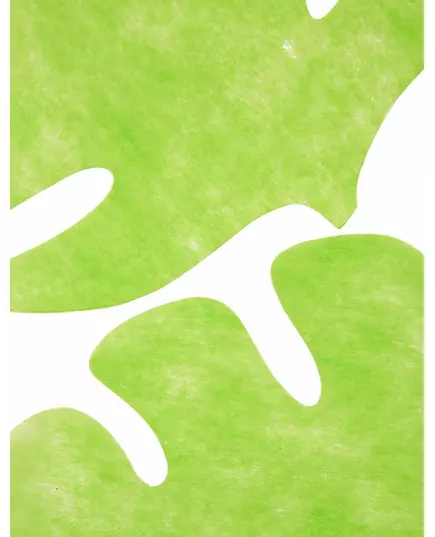 4 limegrønne bladformede bordbrikker 35 x 40 cm, bilde 2