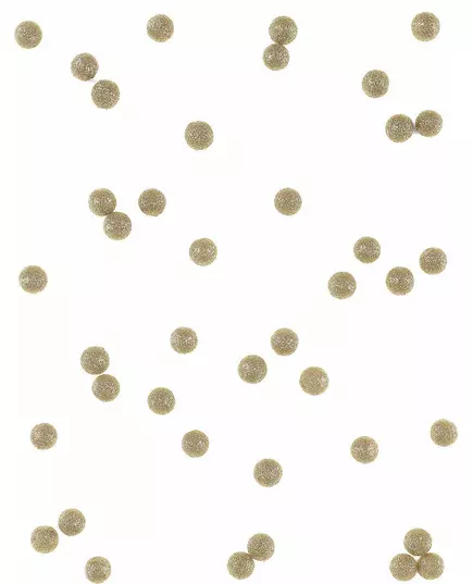 40 Gold glitter decorative balls 12 mm, image 2