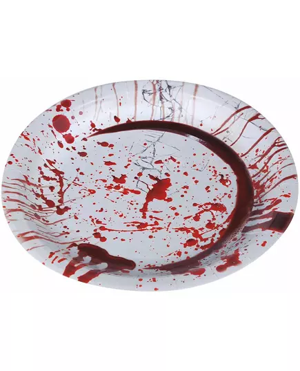 6 Bloody Halloween Paper Plates 23 cm, image 2