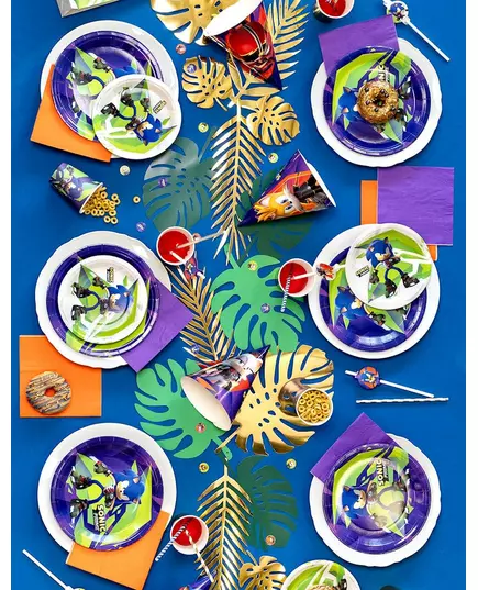 6 Green and Gold Tropical Leaves Cardboard, image 2