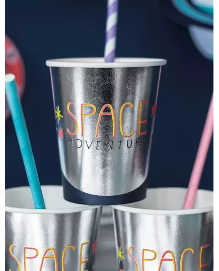 6 Space Adventure 200ml Paper Cups, image 2