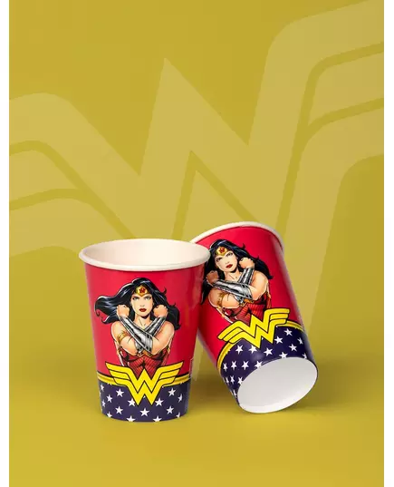 8 Wonder Woman 210 ml pappkopper, bilde 2
