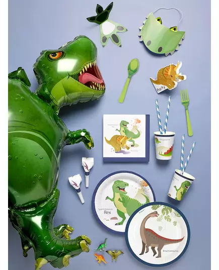 8 store dinosaurpappkopper 250 ml, bilde 2