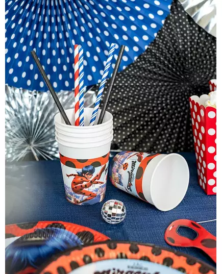 8 Miraculous Ladybug 200 ml pappkopper, bilde 2