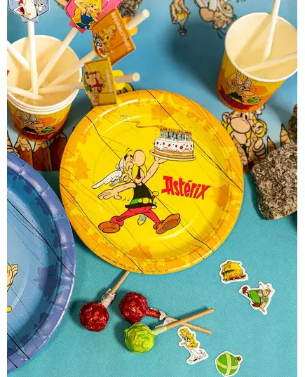 8 små Asterix-papptallerkener 18 cm, bilde 2