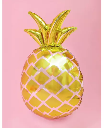 Gold pineapple foil balloon 48 x 67 cm, image 2