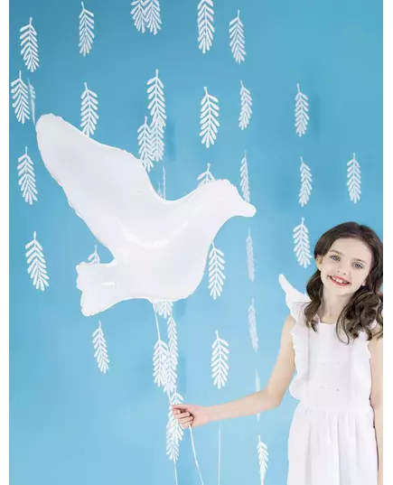 White dove foil balloon 77 x 66 cm, image 2