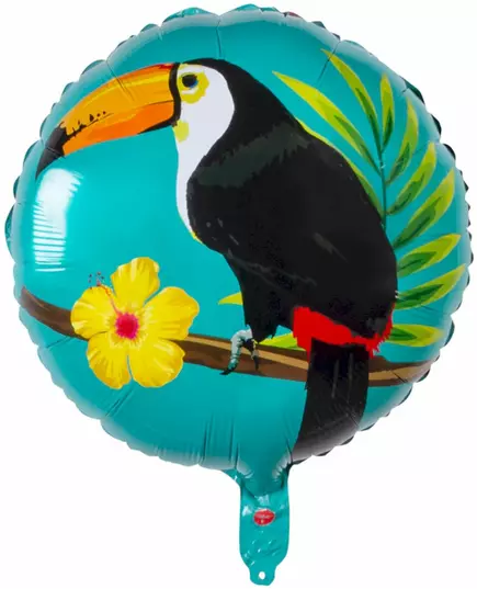 Blue and fuchsia toucan foil balloon 45 cm, image 2