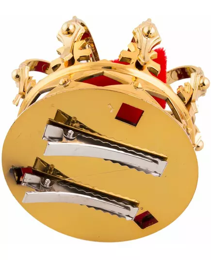 Mini hårspenne i gull med kongelig krone, bilde 2