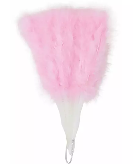Pink feather fan 25 cm, image 2