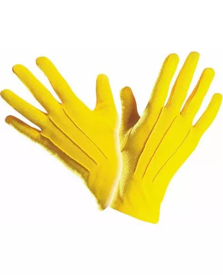 Adult yellow short gloves, image 2