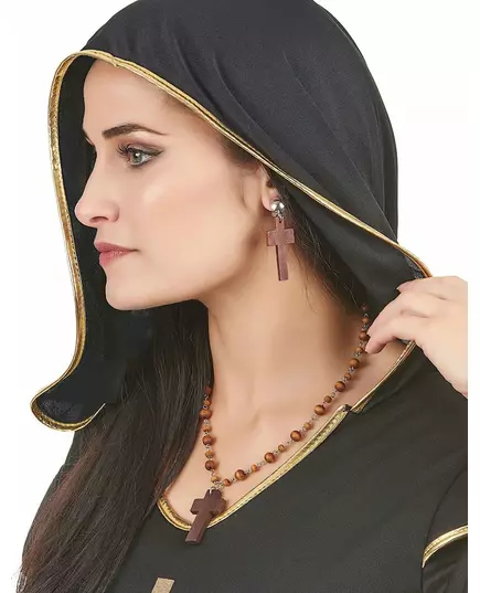 Women's religious necklace and earrings kit, image 2