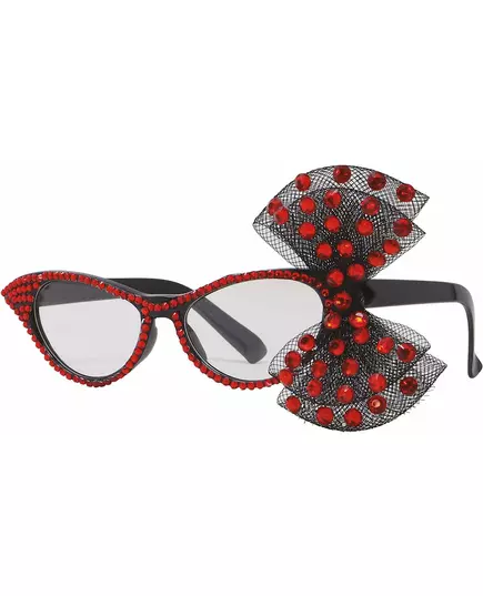 50s glasses with red bow for women, image 2