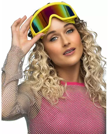 Adult fluorescent yellow ski goggles, image 2