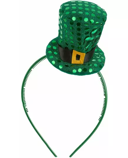 Mini flosshatt til St. Patricks dag for voksne med paljetter, bilde 2
