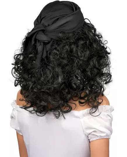 Black pirate wig for women, image 2
