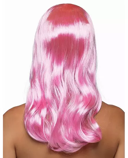 Long pale pink wig for women, image 2
