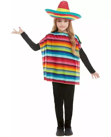 Barnas meksikanske poncho og sombrero, bilde 2