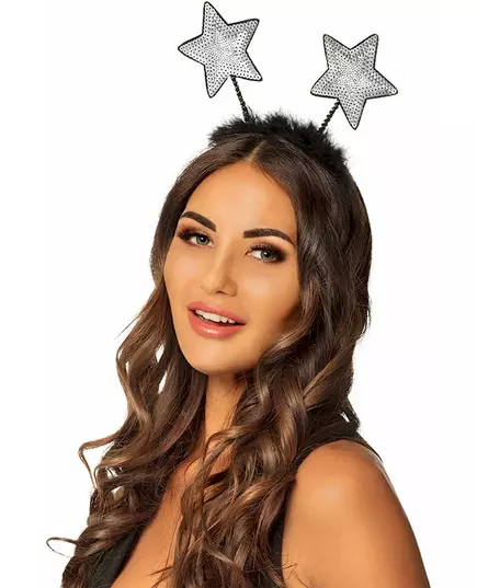 Adult silver star headband, image 2