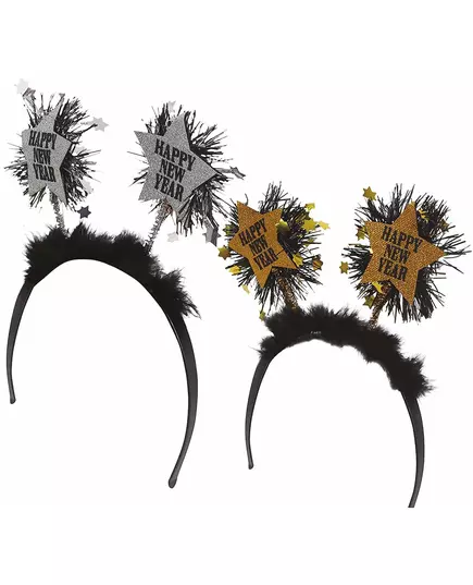 Adult Happy New Year Star Headband, image 2