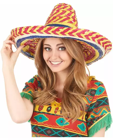 Multicolored Mexican Sombrero for Adults, image 2