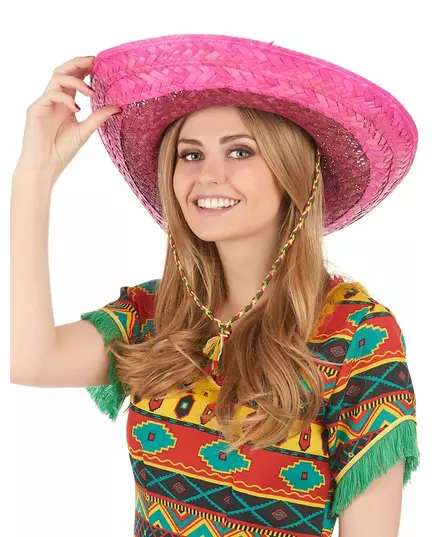 Voksen rosa meksikansk sombrero, bilde 2