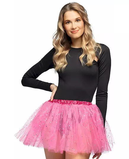 Women's Fuchsia Pink Sparkling Star Tutu, image 2