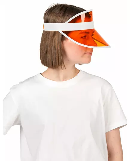 Oransje visir for pokerspillere til voksne, bilde 2