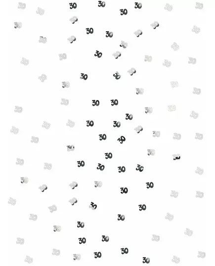 30 silver wooden table confetti 10 gr, image 2