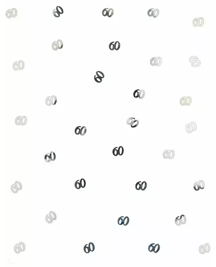 60 sølvfargede trebordkonfetti 10 gr, bilde 2
