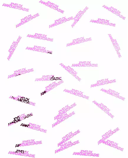 Gratulerer med dagen Fuchsia bordkonfetti 15g, bilde 2
